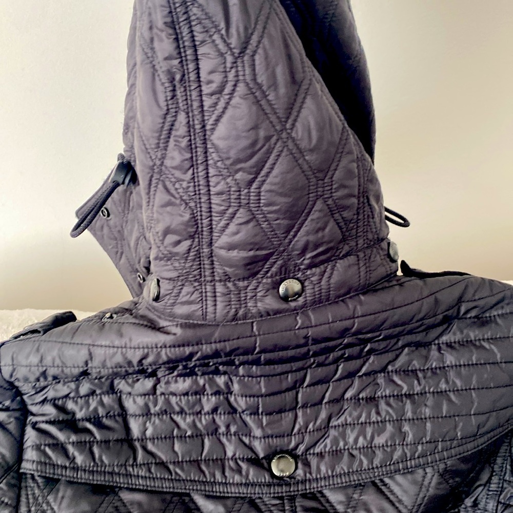 Burberry Black Hooded Coat - Picture 6 of 15